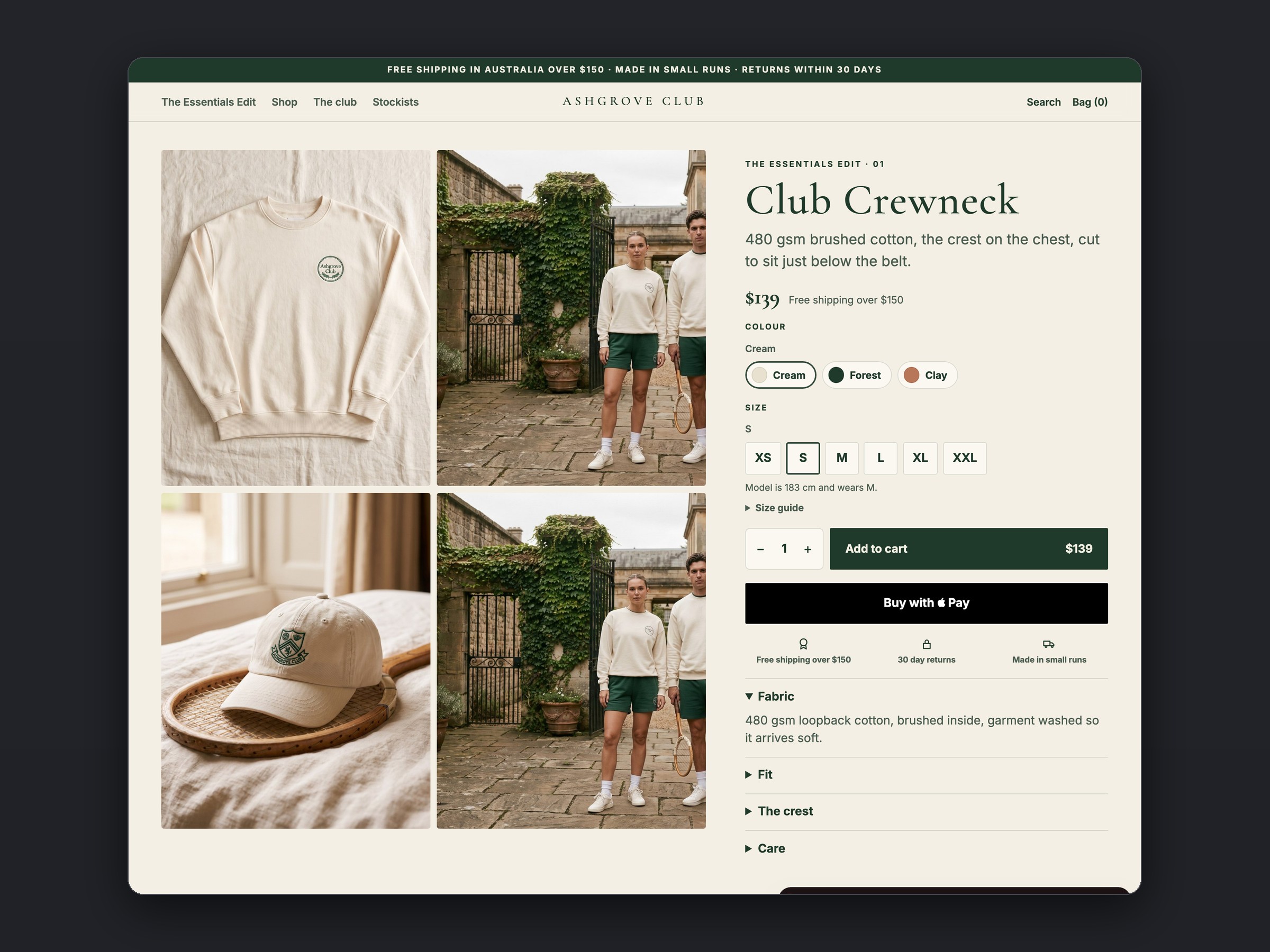 Ashgrove Club store, a second page