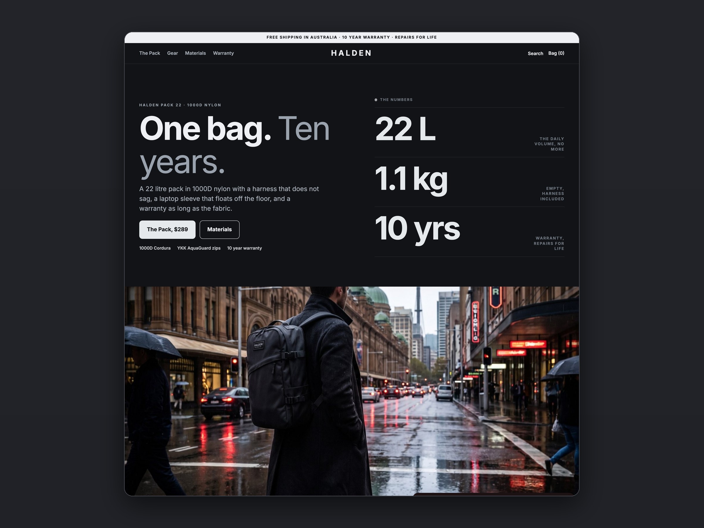 Halden store, homepage