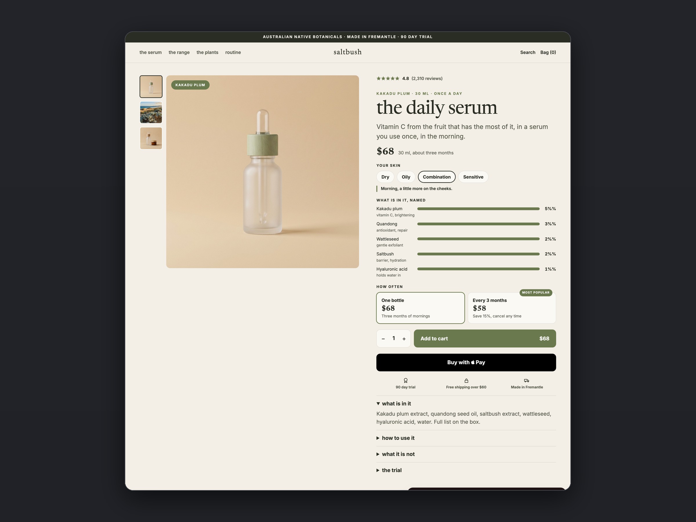 Saltbush store, a second page